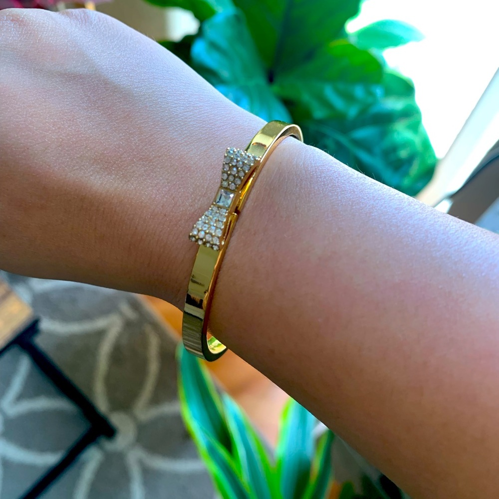 Kate Spade bow pave bow bangle